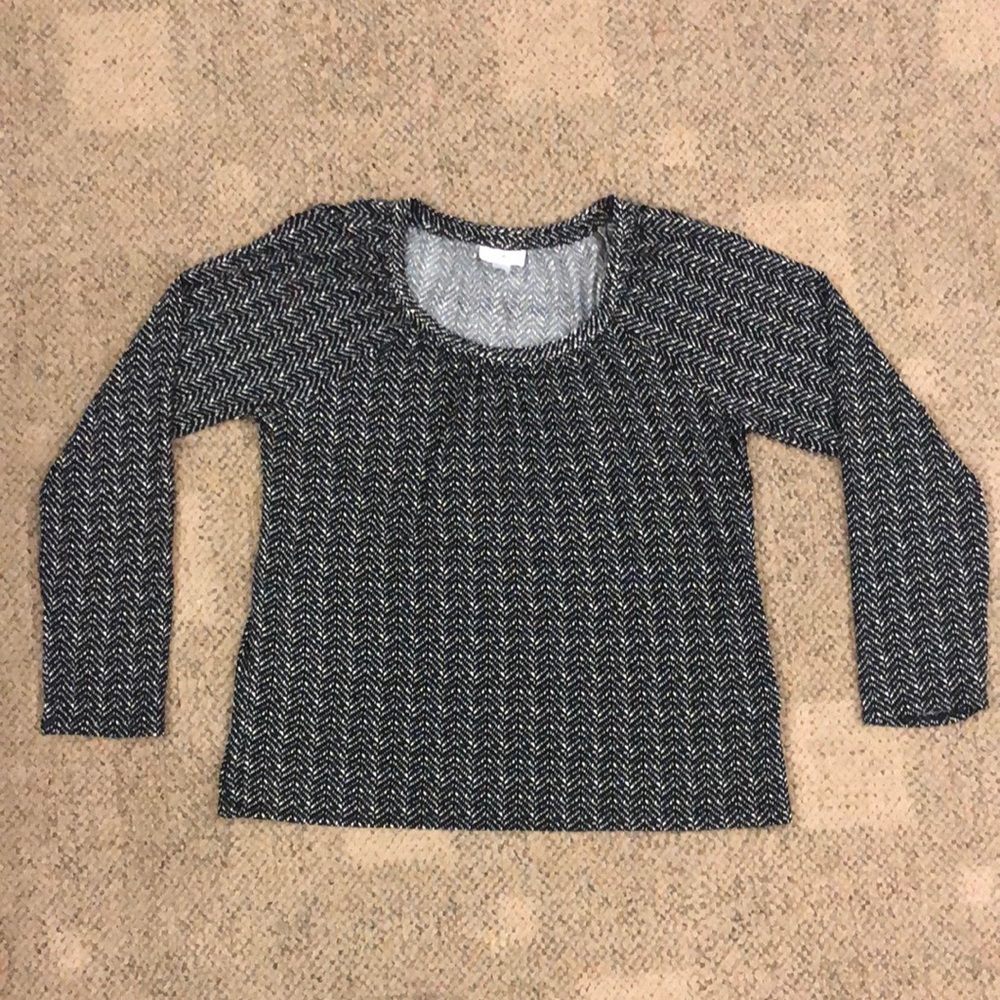 Jaclyn Smith Collection, XL, 96% rayon, 4% spandex, black/white